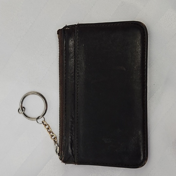 VINTAGE COACH MINI SKINNY # 6902 IN BROWN CARD CASE - Picture 1 of 8